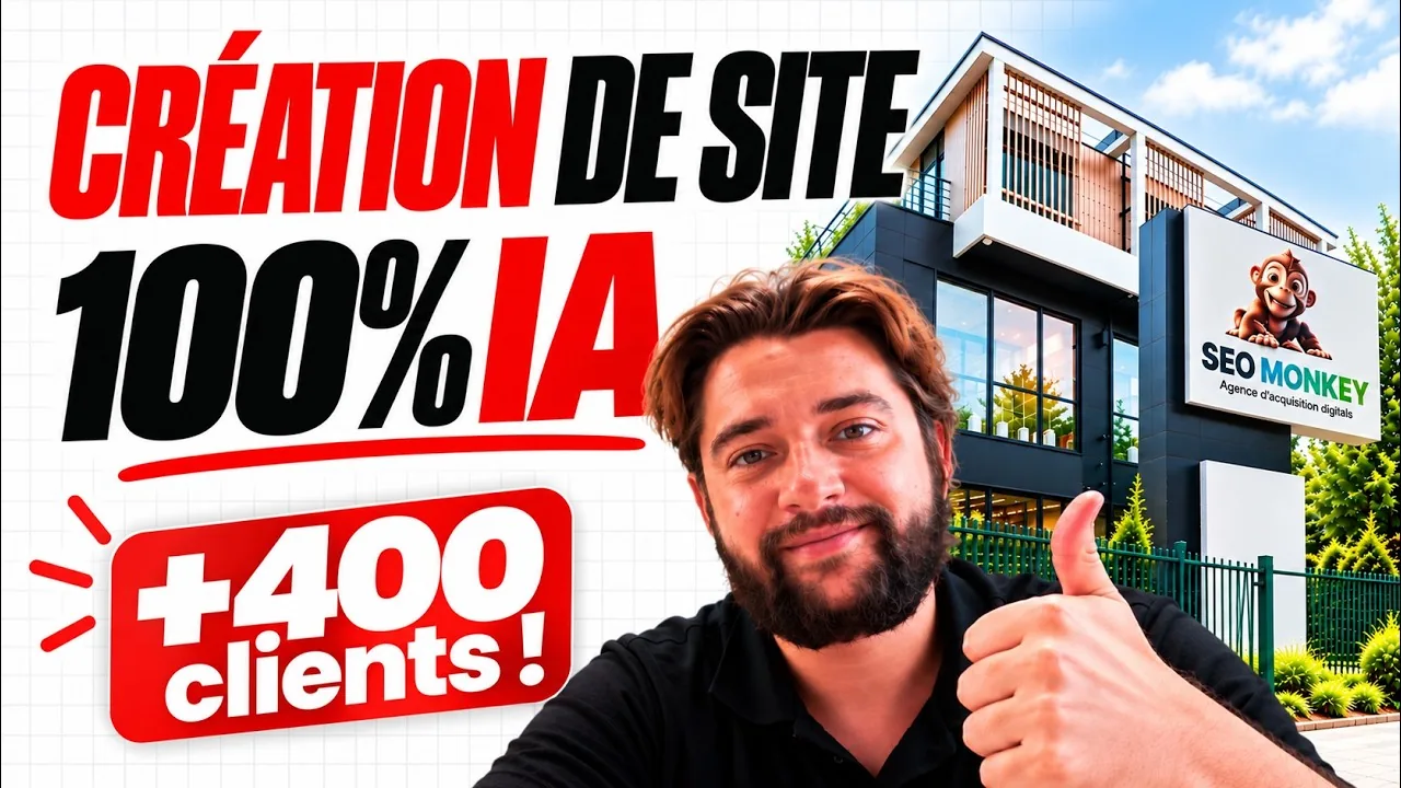 Antoine Veyrieres explique comment son agence crée des sites avec l'IA qui se positionnent sur Google