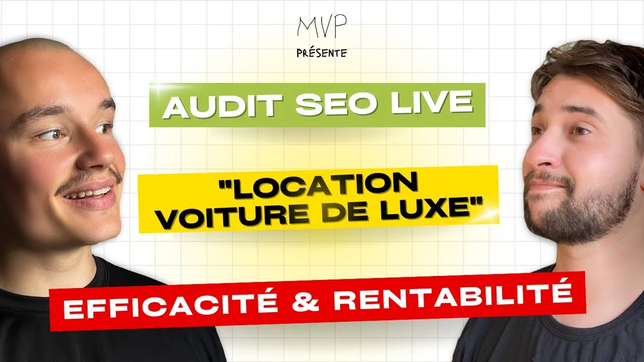 Audit SEO d'un site premier sur « location voiture de luxe »