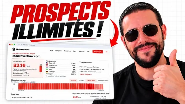 Kévin Richard présente NicheObserver Reach, une alternative gratuite à Similarweb, dans le podcast MVP